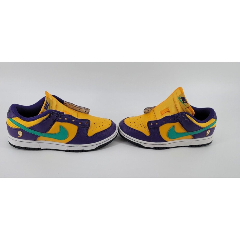 Nike Dunk Low Sparks Lisa Leslie Wmns Size 7.5 Purple Yellow DO9581-500 no laces